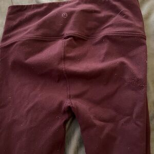 Lululemon women’s leggings size M/10, maroon